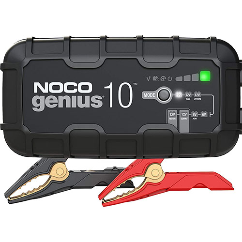 NOCO GENIUS10, 10-Amp Automatic Smart Charger, 6V and 12V Portable Automotive Car