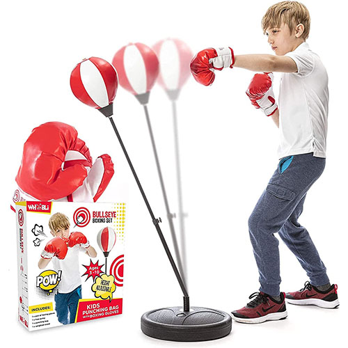 Whoobli Punching Bag for Kids Incl Boxing Gloves